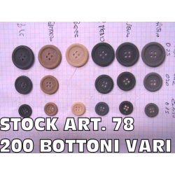 STOCK BOTTONI VARI ART. S78 N° 200