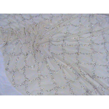 CR1056 Z GEORGETTE BIANCO SETA