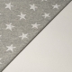 FELPA BIELASTICA 09405/063 GRIGIO MELANGE STELLE BIANCHE