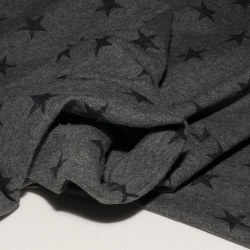 FELPA BIELASTICA 09405/163 GRIGIO STELLE NERE