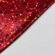 TESSUTO RASO CARNEVALE POIS MULTICOLOR ROSSO