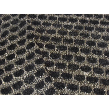 MAGLIA CR3 NERO LUREX ORO - C32