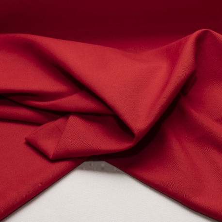 Tessuto misto cotone tinta unita rosso Siena