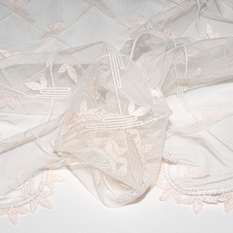PIZZO 25 BIANCO SETA E ROSA