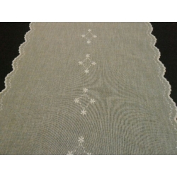 96413/4 TENDINA CORDA RICAMO PANNA