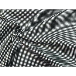 GABARDIN STRECH CR174 QUADRETTO BIANCO E NERO
