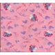 SCAMPOLO CM 100X160 TESSUTO COTONE FANTASIA PUFFI 332 ROSA