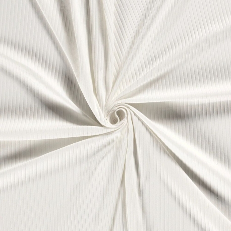 JERSEY A COSTINE BISTRETCH BIANCO
