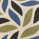 PANAMA FANTASIA FOGLIE BLU H. 280 CM
