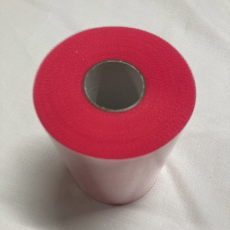 Rotolo di Tulle Fuxia Fluo - Altezza 15 cm, Lunghezza 100 metri: Eleganza e Versatilità per Ogni Occasione
