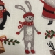 TESSUTO COTONE FANTASIA AMICI DEL NATALE 