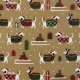 TESSUTO COTONE FANTASIA BASSOTTO NATALE 
