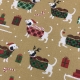 TESSUTO COTONE FANTASIA BASSOTTO NATALE 