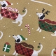 TESSUTO COTONE FANTASIA BASSOTTO NATALE 