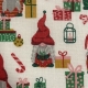 TESSUTO COTONE FANTASIA GNOMI NATALE