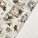 TESSUTO PANAMA H. CM 320 TOVAGLIA FANTASIA NATALE SHABBY 