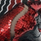 PAILLETTES 6331 ROSSO/NERO