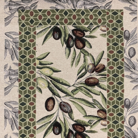 RUNNER CM. 135X47 GOBELIN OLIVE 
