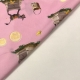 TESSUTO COTONE FANTASIA ASINELLO ROSA