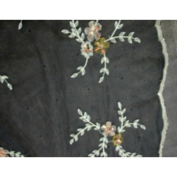 TULLE RICAMATO 1004/E6 NERO 