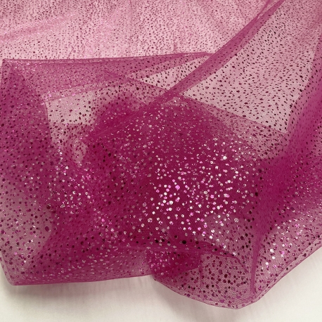 TULLE MAGIC BRILLANTINI FUXIA
