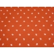 SCAMPOLO CM 95X180 PANNOLENCI STAMPATO ARANCIONE CUORI BIANCHI