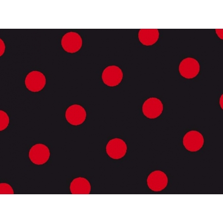 SCAMPOLO CM 90X150 HIPPYE 16 NERO POIS ROSSO
