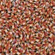 TESSUTO COTONE FANTASIA ARANCIO