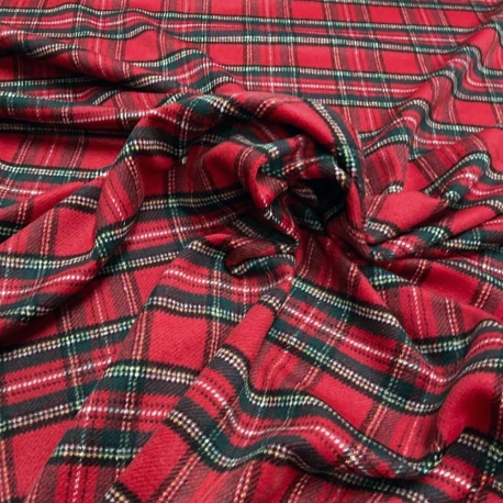 SCAMPOLO CM 80X150 SCOZZESE MAXWELL ROSSO 