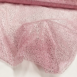 SCAMPOLO CM 50X150 TULLE MAGIC BRILLANTINI ROSA