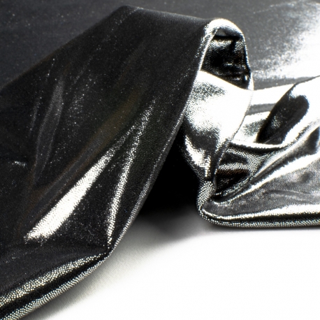 SCAMPOLO CM 90X150 LYCRA MICRO 100 NERO ARGENTO