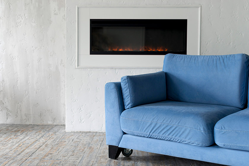 Tessuti per divani colore blu